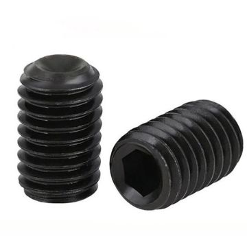 高品質のカスタマイズ可能な炭素鋼セットボルトは、黒いフラット締め六角ソケットナットを締めます