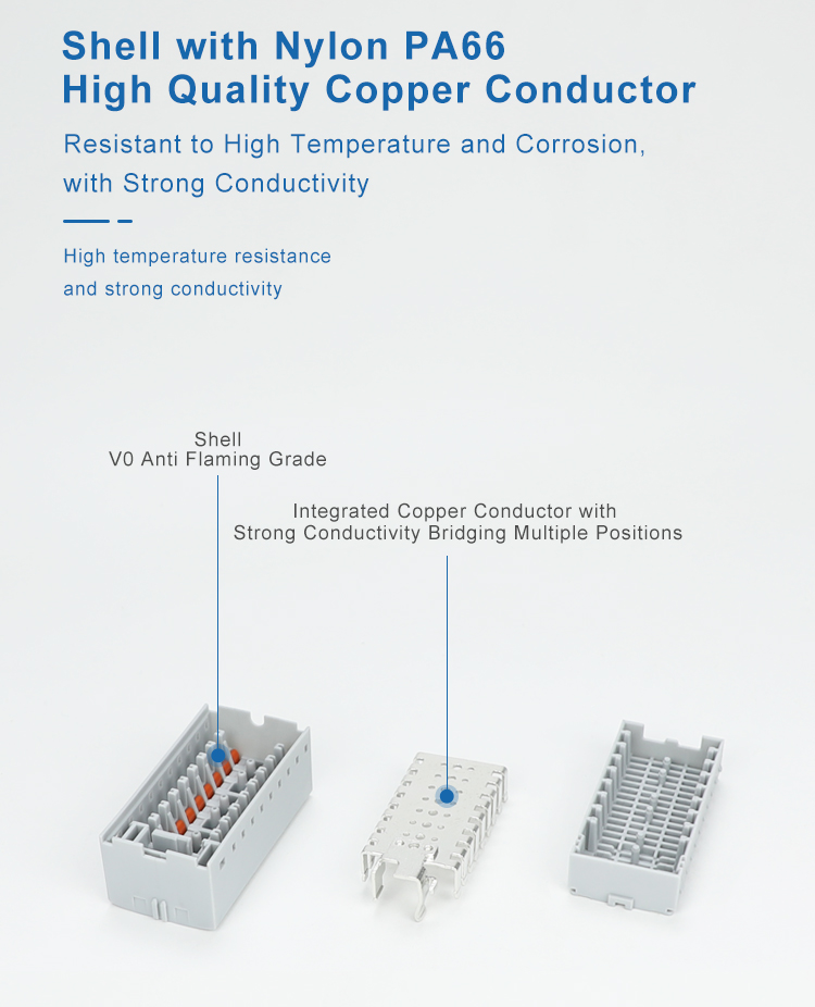 Push In Connection Distribution Block Push in Connection 6 way 0.14-4mm² China ...