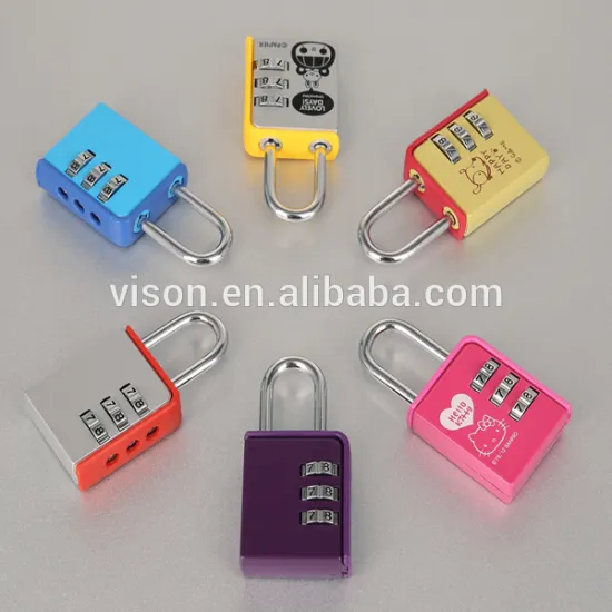 MINI cute luggage lock security lock travel 3-dial combination lock