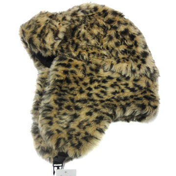 Winter Trapper Hat with Ear Warmer in Faux Fur