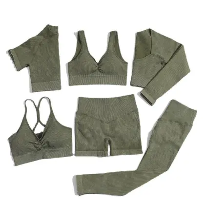2023 Hot Selling Yoga Short Sets Fitness Women Seamless Gym Clothing
