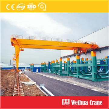 Outdoor semi gantry crane