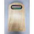 wood chopping board with centered handle