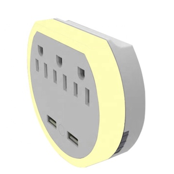 3 Pin Wall USB Port WiFi Outlet Shelf Holder