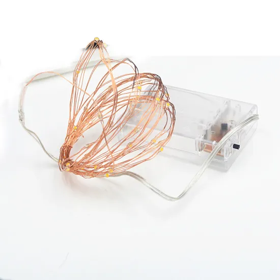 Copper Wire Firefly String Lights - 2AA Battery Operated, 20 LEDs, 2m Length