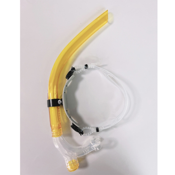 Multi-Color Lightweight Silicone Mouthpiece Snorkel with Purge Valve