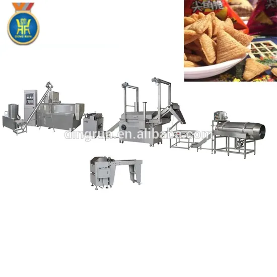 Fried Corn chips flour snacks pellet production line