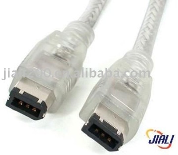 15 ft Transparent IEEE 1394 Firewire Cable 6-6 M/M