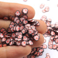 Nouveauté mignon 6 * 7mm ours en forme de poire en pâte polymère tranche pour enfants à la main bricolage ou Nail Art charmes décoration