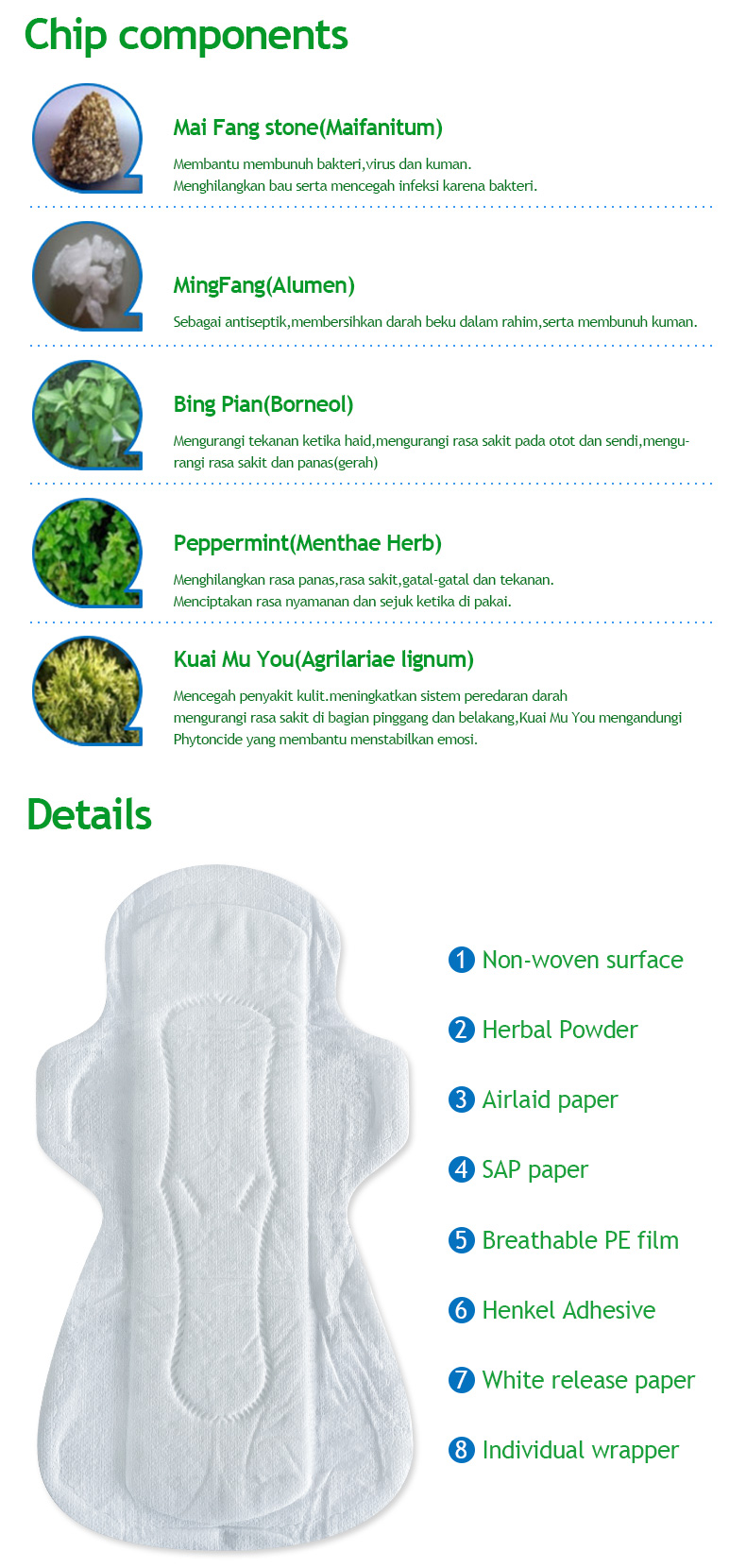 Plant based sanitary pad