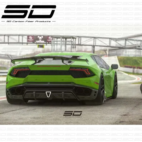 SD Style Carbon Fiber Rear Wing Spoiler for Lamborghini Huracan LP610