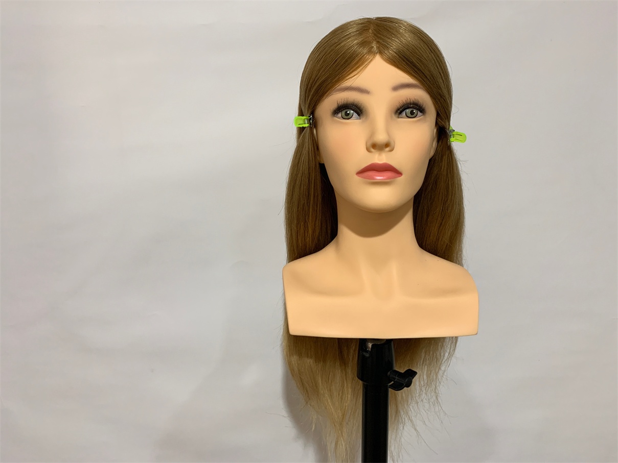 hairdressing head real hair