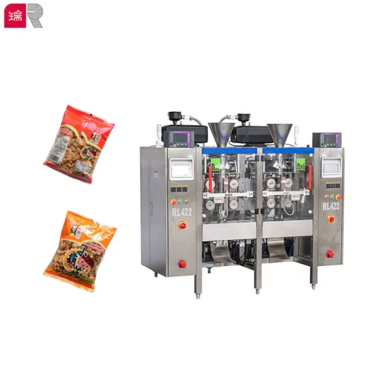 Fully Automatic Auger Filler Twin Packing Machine RL422 with Servo Model and Screw Feeder Pouch Conveyor