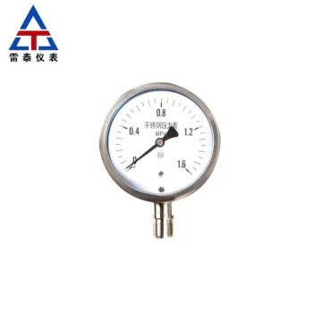 Oil filled stainless steel pressure gauge
