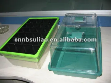 green portable plant nursery box