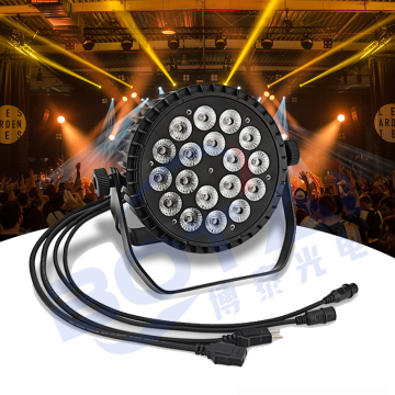 Botai 18x12w LED INDOOR PAR Can Light sets pour l'éclairage de scène, RVB DJ Wash Parclub