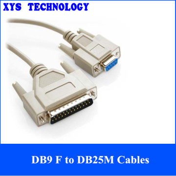 DB9 female to DB25 male Cables