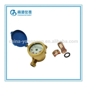 DN15mm single jet brass body water meter/flow meter water/water meters