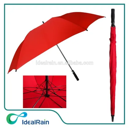 red auto open windproof golf outdoor big umbrella