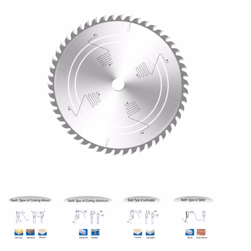 TCT circular saw blade for wood aluminum