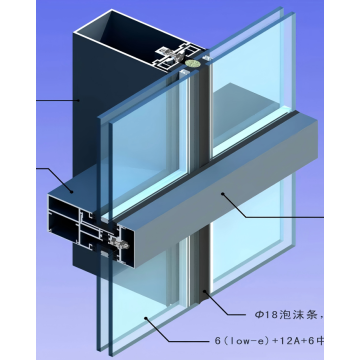 Customized Glazing Aluminum Profile Curtain Wall
