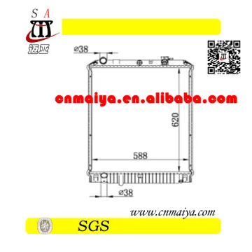 autoparts for car radiator pa66-gf30