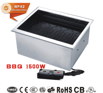 WINPAI commercial electric single korean bbq grill restaurant table