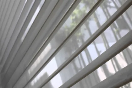 Grey Fabric Shangri-La Blinds