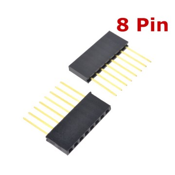 Special Female Header Connector PC104 - 1x8 Pin, 2.54mm Spacing, 11mm, 1PC