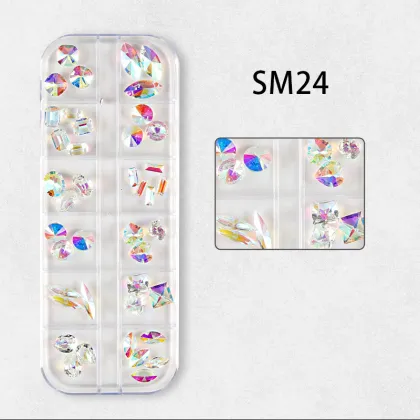 Shiny Diamond Nail Rhinestones for Nail Art and Manicure Decoration