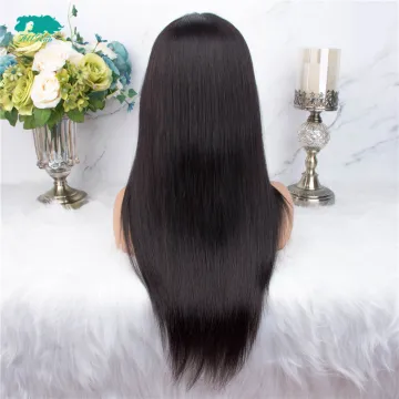 Hot Sale Brazilian 4*4 Lace Closure Wig Straight Human Hair Wigs For Black Women Remy Hair 180% Density Lace Wig with Baby Hair