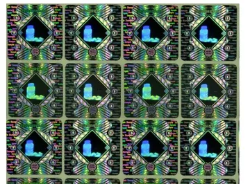 custom anti-counterfeit label/hologram 10ml vial label maker