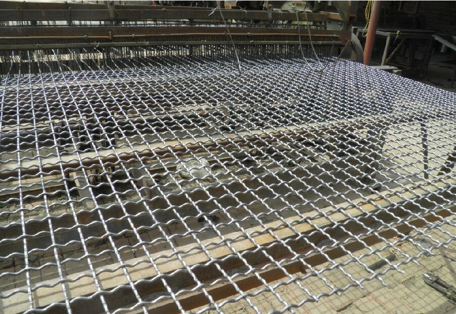 Tunggal menengah berkerut Wire Mesh Stainless Steel