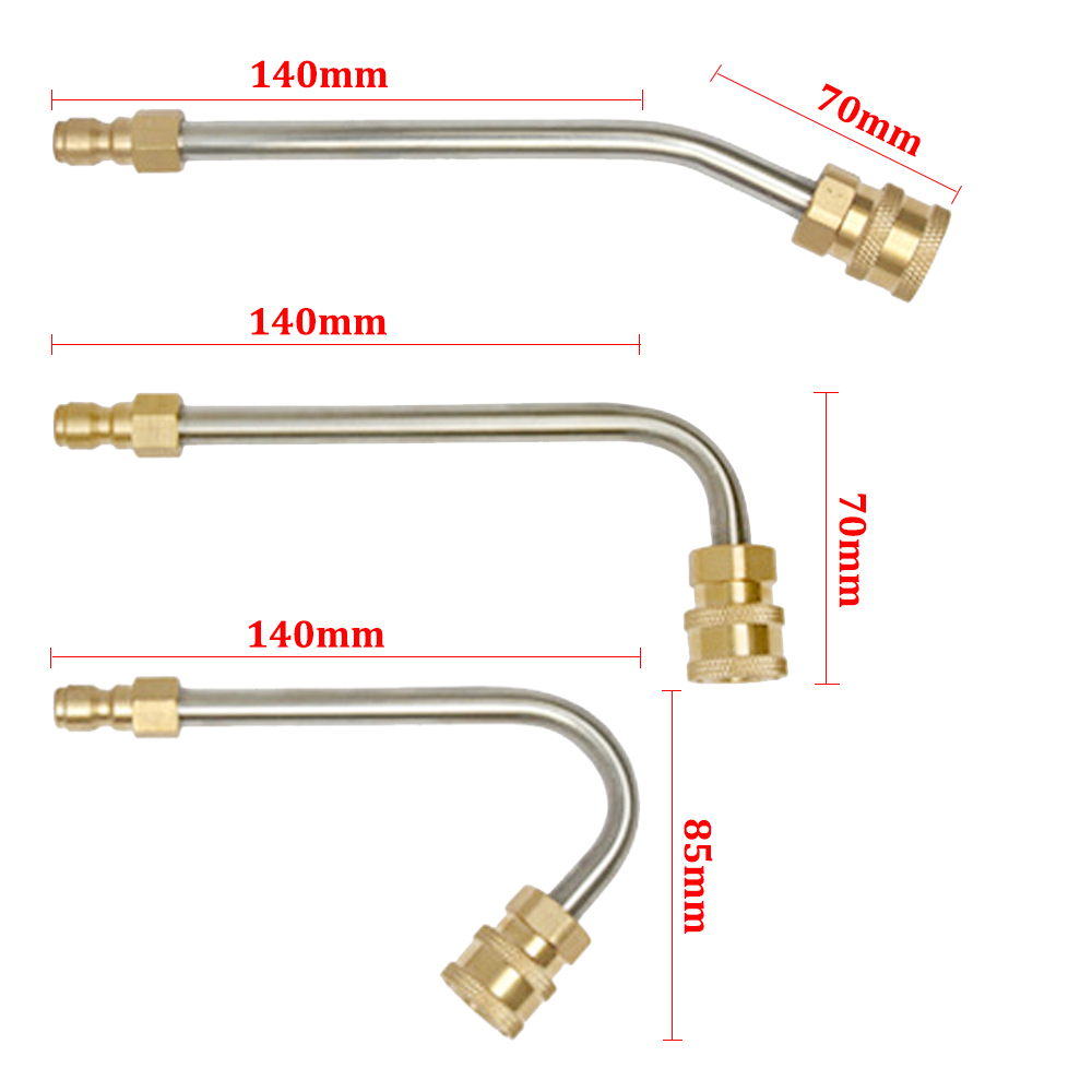 Yüksek Basınçlı Tabancalı Uzatma Değirmen Yıkama Metal Jet Lance 1/4 "Hızlı Konnektör Yedek Lance Oto Yıkama Tabancası Temiz Çubuk