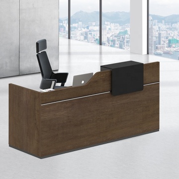 Furniture Classic Brown  Melamine  Reception Desk Oh hotel