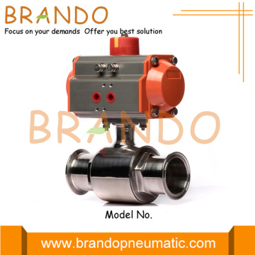 Sanitary Tri Clamp Ball Valve With Pneumatic Actuator