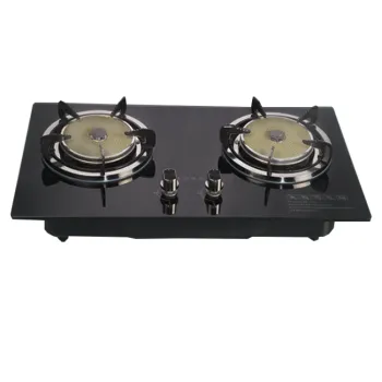 Double burner built-in glass top Stove