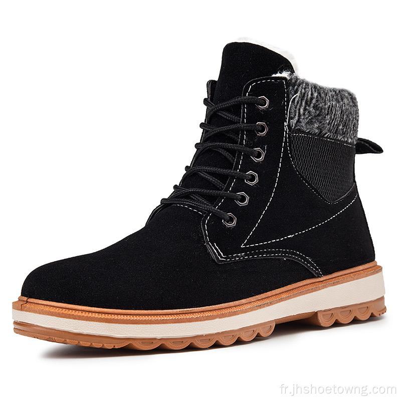 hommes hiver bottes de neige chaud