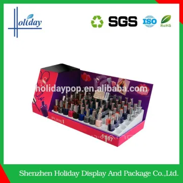 Low Price High Quality Cardboard Paper Cosmetic Display Counter,Cosmetics Counter Display,Makeup Display Counter