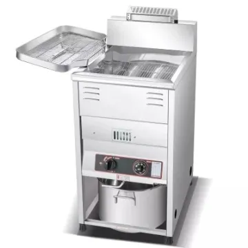 High Quality Stainless Steel Free Standing Gas Fryer for Commercial Kitchen