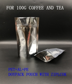Aluminum Stand up Ziplock bags For Wholesale