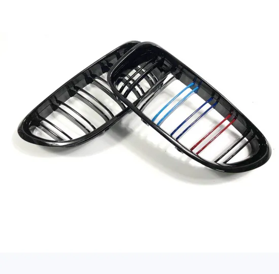 BMW 6 Series Grille Modification: Dual Line Bright Black Three Color Carbon Fiber Pattern Upgrade