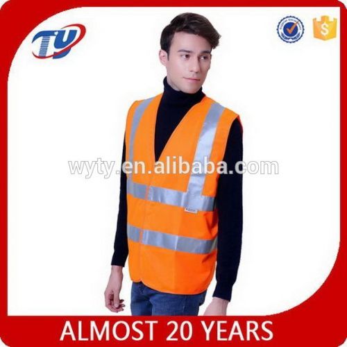 2016 High visibility security reflective kids orange safety vest EN471