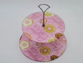 30cm diameter round glass cake tray