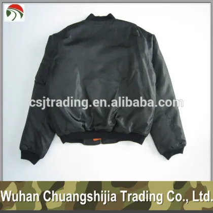 black MA1 flight jacket