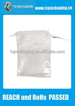 TC clear plastic zipper garment bag