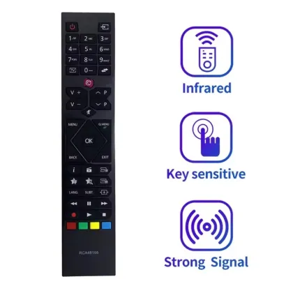 RCA48105 Replacement Remote Control for JVC Hitachi Vestel LCD TVs