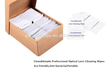 wet stength paper lens cleaning wipe