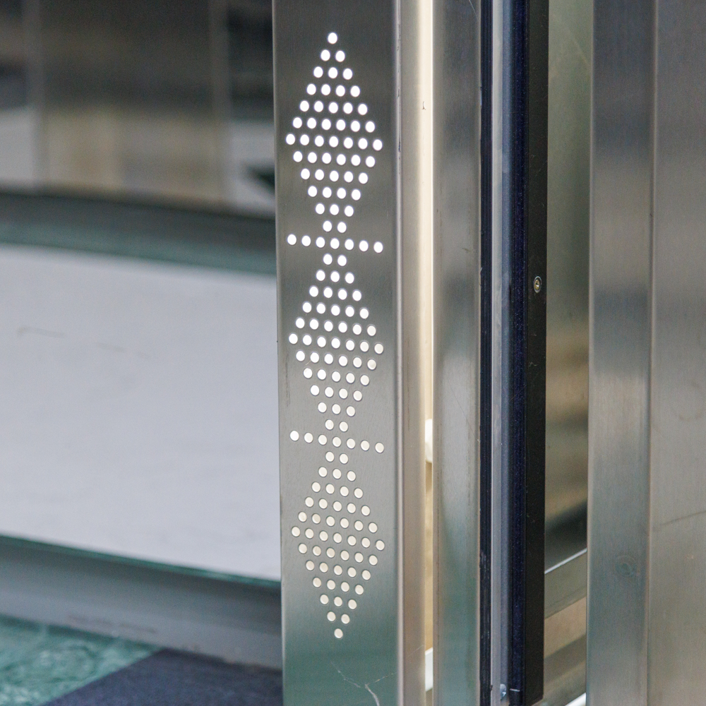 Grade 304 Ascenseurs de passager de couleur naturelle en acier inoxydable