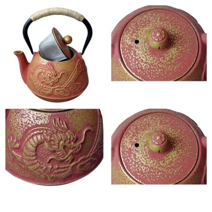 Cast Iron Teapot: Stovetop Tea Pot with Infuser